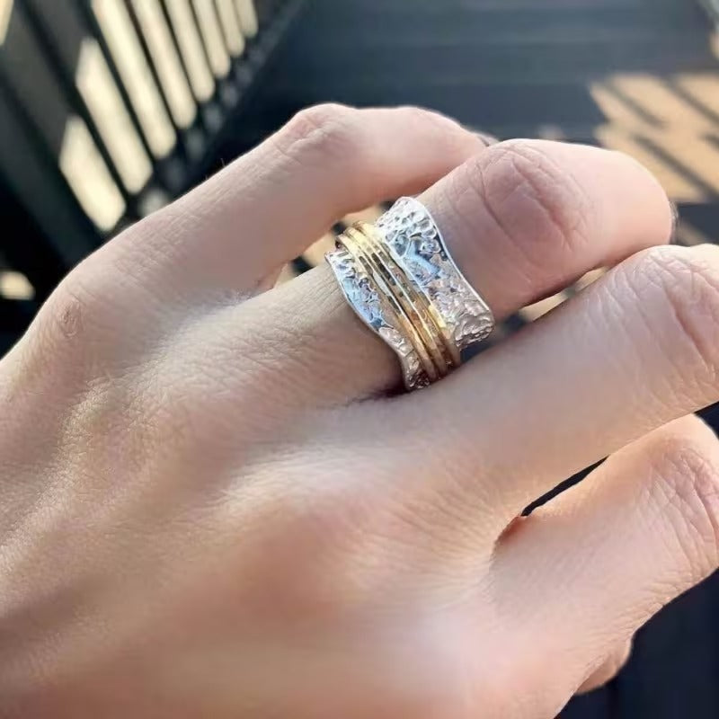 Two-Tone Shine Ring | Støtt brystkreft