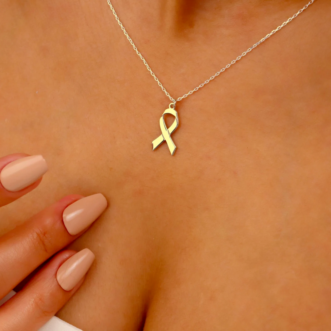 Ribbon Necklace | Støtt brystkreft