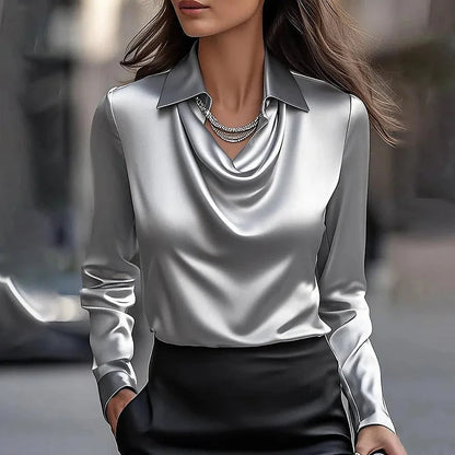 Malvina™ – Elegant satengbluse