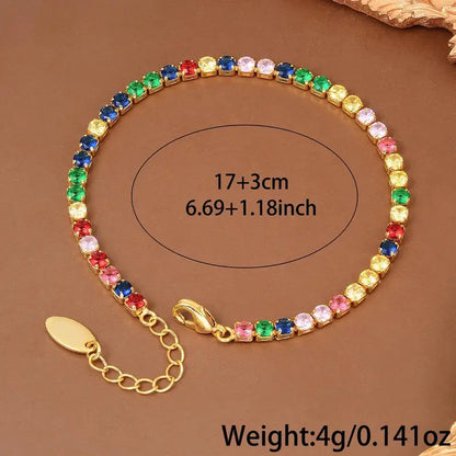 Rainbow Crystal Bracelet | Støtt brystkreft