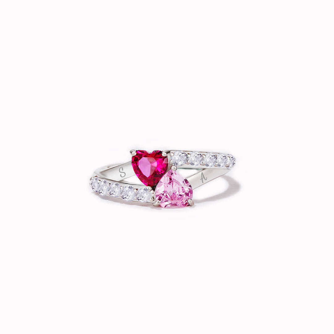 Interlinked Heart Ring | Støtt brystkreft