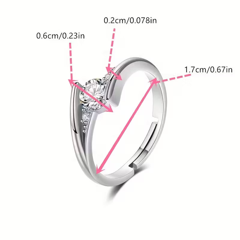 Cubic Stoned Ring | Støtt brystkreft