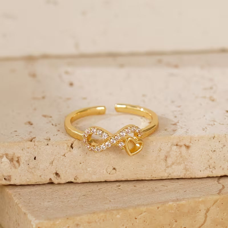 Infinity Heart Ring | Støtt brystkreft