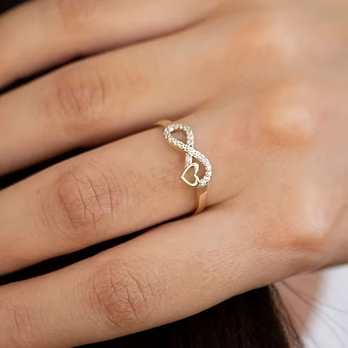 Infinity Heart Ring | Støtt brystkreft