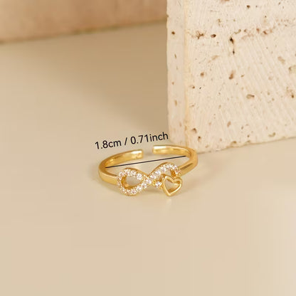 Infinity Heart Ring | Støtt brystkreft
