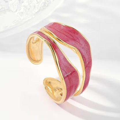 Double-layer Wavy Ring | Støtt brystkreft