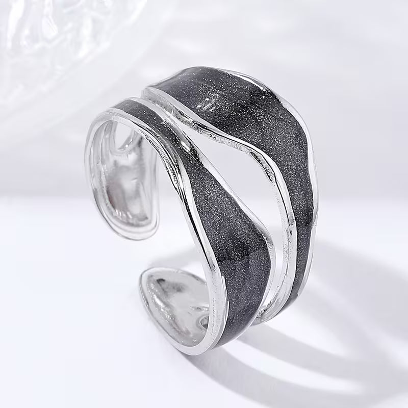 Double-layer Wavy Ring | Støtt brystkreft