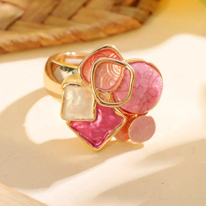 Geo Glam Ring | Støtt brystkreft