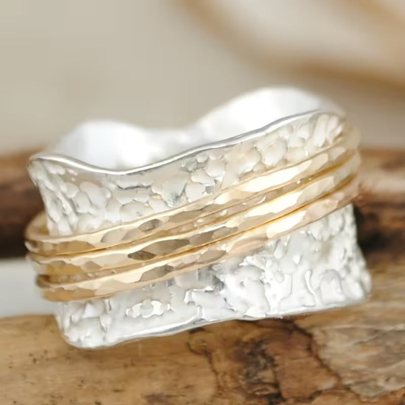 Two-Tone Shine Ring | Støtt brystkreft