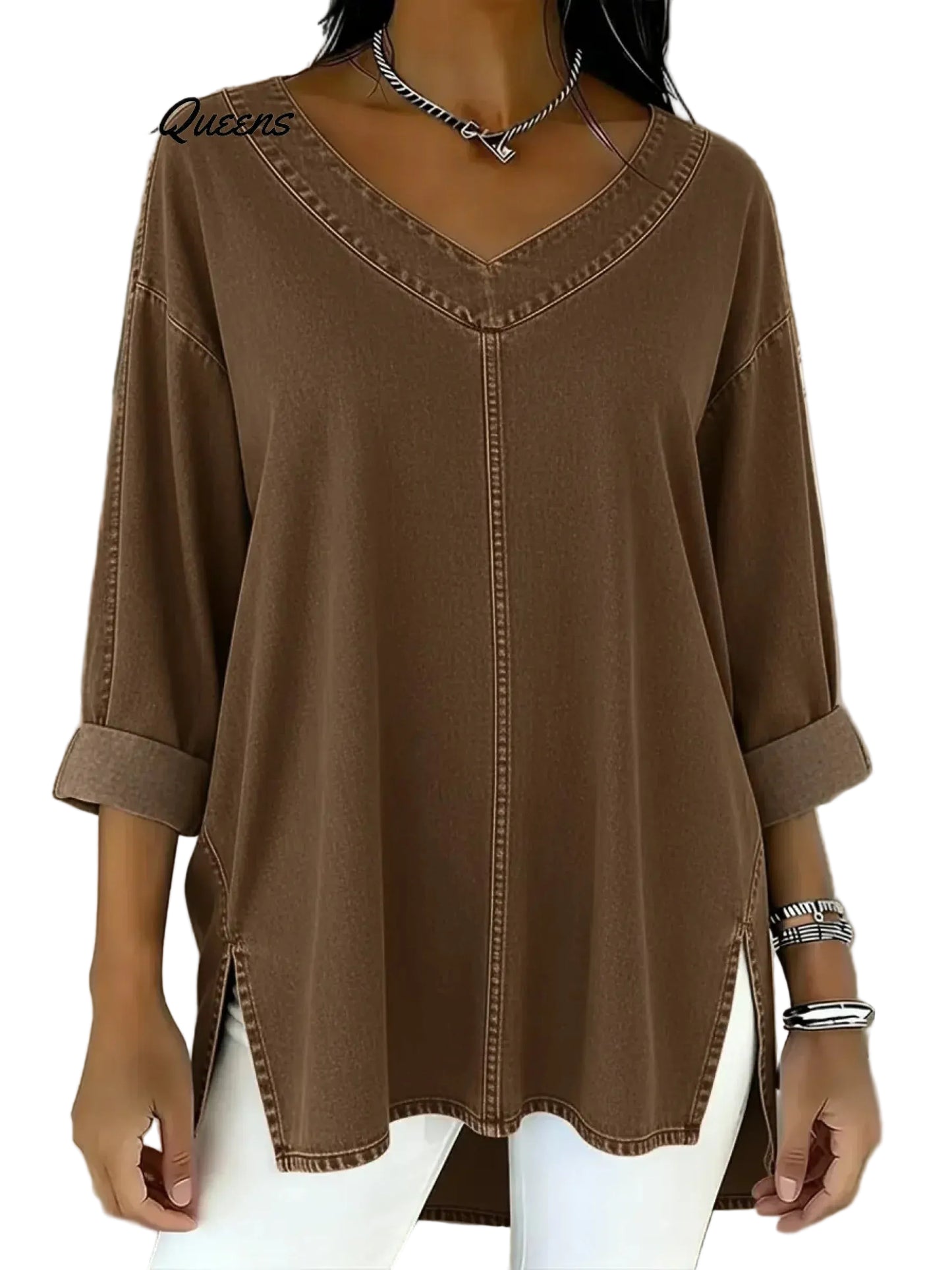 Thalyn™ - Topp i denim og bomull